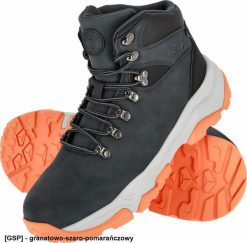 Buty trekkingowe męskie Reis BALPINE - Lekkie i wygodne trzewiki męskie wykonane z PU ze wstawkami z PVC podeszwa wykonana z phylonu oraz - granatowo-. Niebieskie trekkingi męskie Reis, bez zapięcia. Za 150.26 zł.