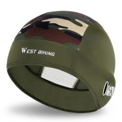 Czapka letnia anty-UV z jedwabiu lodowego sportowa. Zielone czapki damskie WEST BIKING, na lato, bez wzorów, z jedwabiu, sportowe. Za 55.60 zł.