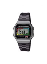 Casio Zegarek Vintage Maxi X Uno™ A168WEUC-1AER Czarny. Czarne, cyfrowe zegarki męskie Casio, bez wzorów. Za 399.99 zł.