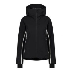 Kurtka damska turystyczna CMP 31W0036. Czarne kurtki sportowe damskie CMP, na zimę, l, bez wzorów, bez ramiączek, bez kaptura, narciarskie. W wyprzedaży za 1,106.00 zł.