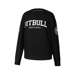 Bluza damska Pitbull z kapturem oversize Tyrian. Czarne bluzy damskie PITBULL, xl, bez wzorów, sportowe, bez ramiączek, z kapturem. W wyprzedaży za 169.00 zł.