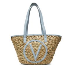 Torebka Valentino. Brązowe shopperki damskie Valentino, bez wzorów, bez dodatków. Za 279.99 zł.