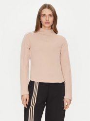 Adidas Bluzka Structured Interlock JJ0938 Beżowy Slim Fit. Brązowe bluzki damskie Adidas, s, bez wzorów, z bawełny, bez kołnierzyka, bez ramiączek. Za 169.99 zł.