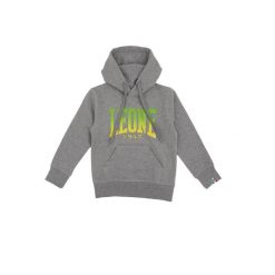 Bluza ciepły z kaptur na co dzień na siłownię. Szare bluzy damskie LEONE 1947 APPAREL, bez wzorów, z bawełny, sportowe, bez ramiączek, bez kaptura. W wyprzedaży za 109.46 zł.