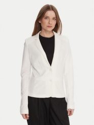 ONLY Marynarka 15153144 Biały Regular Fit. Białe marynarki i żakiety damskie ONLY, bez wzorów, z syntetyku, bez kołnierzyka, bez ramiączek. Za 199.99 zł.
