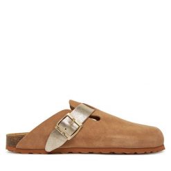 Klapki Toni Pons. Brązowe klapki damskie TONI PONS, bez wzorów, bez obcasa, bez zapięcia. Za 249.99 zł.