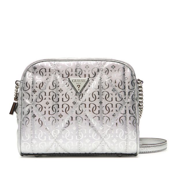 Torebka Guess. Szare listonoszki damskie Guess, z aplikacjami, bez dodatków. Za 309.99 zł.