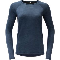 Bluza termoaktywna damska Devold Endurance Merino 130 Shirt. Niebieskie bluzy damskie Devold, m, bez wzorów, z materiału, bez ramiączek, bez kaptura. Za 357.49 zł.