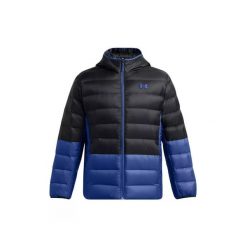 Kurtka puchowa Under Armour Legend. Czarne kurtki męskie Under Armour, l, bez wzorów, z materiału, z kapturem. Za 758.50 zł.