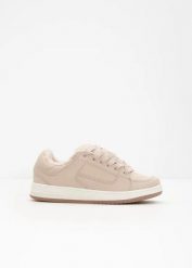 Sneakersy ocieplane. Brązowe obuwie sportowe damskie bonprix, bez wzorów, bez zapięcia. Za 134.99 zł.