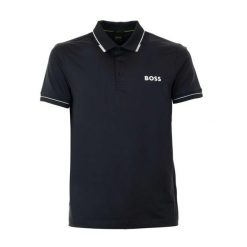 Koszulka Polo męska BOSS Paul Pro BLU slim fit granatowa (50506203-403B). Niebieskie koszulki sportowe męskie Boss, m, bez wzorów, bez ramiączek. Za 279.00 zł.