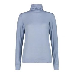 Sweter okrągły dekolt z wełny merino damski CMP. Niebieskie swetry nierozpinane damskie CMP, xl, bez wzorów, z wełny, bez kołnierzyka, bez ramiączek. Za 306.50 zł.