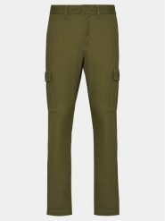 Tommy Jeans Spodnie materiałowe Austin DM0DM18940 Zielony Slim Fit. Zielone spodnie materiałowe męskie Tommy Jeans, bez wzorów, z bawełny. Za 359.99 zł.