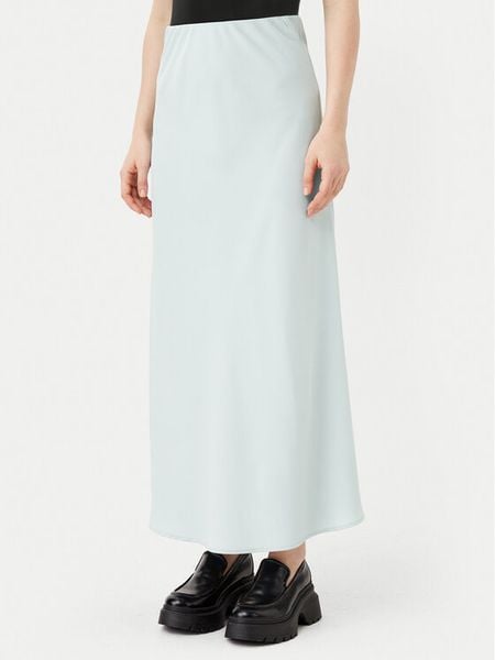 Pieces Spódnica midi Franan 17116541 Błękitny Regular Fit. Niebieskie spódnice damskie Pieces, s, bez wzorów, z syntetyku, midi. Za 99.99 zł.