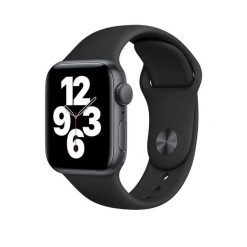 Zegarek sportowy Apple SE GPS 40 mm Czarny. Czarne zegarki męskie Apple, z aplikacjami, z materiału. Za 1,819.45 zł.