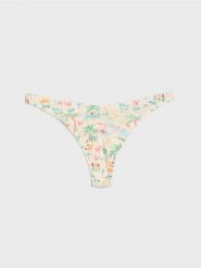 Dół od bikini brazilian z delikatnym marszczeniem - wielobarwny. Stroje kąpielowe damskie Sinsay, l, bez wzorów. Za 25.99 zł.
