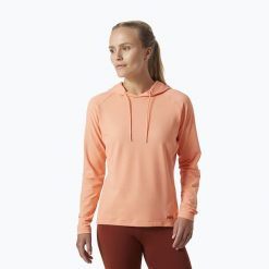 Bluza trekkingowa damska Helly Hansen Verglas Light Hoodie. Brązowe bluzy damskie Helly Hansen, bez wzorów, bez ramiączek, bez kaptura. Za 379.99 zł.