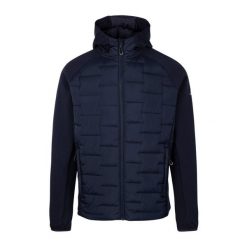 Bluza Z Kapturem Męska Hybrydowa Heber. Niebieskie bluzy męskie Trespass, l, bez wzorów, sportowe, bez ramiączek, z kapturem. Za 273.99 zł.