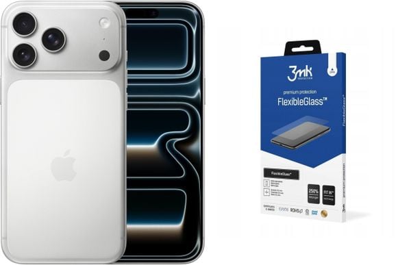 Smartfon Apple iPhone 17 Pro Max 256GB Srebrny (MFYM4) + FlexibleGlass. Szare smartfony Apple. Za 6,669.00 zł.