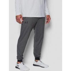 Spodnie fitness męskie Under Armour Sportstyle Tricot Jogger 090. Szare spodnie sportowe męskie Under Armour, m, bez wzorów, z dresówki, na fitness i siłownię. Za 179.99 zł.
