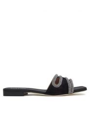 Pollini Klapki SA28071C1MTA0000 Czarny. Czarne klapki damskie Pollini, bez wzorów, ze skóry, bez obcasa, bez zapięcia. Za 2,459.00 zł.