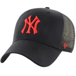 Czapka z daszkiem dla dorosłych MLB New York Yankees Branson Cap. Czarne czapki damskie 47 Brand, bez wzorów, z bawełny. Za 148.50 zł.