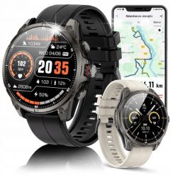Smartwatch JG Smart Smartwatch Męski Zegarek Menu PL GPS Amoled Rozmowy Wodoodpony 5ATM 670mAh. Zegarki męskie JG Smart, bez wzorów. Za 832.07 zł.