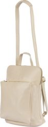 Beltimore Skórzany plecak damski torba 2w1 elegancki A4 włoski pojemny ecru Vera Pelle S40. Plecaki damskie Beltimore, bez wzorów, eleganckie. Za 274.99 zł.