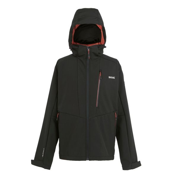 Męska Kurtka Soft Shell Hewitts X Colour Block. Czarne kurtki męskie Regatta, m, bez wzorów, sportowe, bez kaptura. Za 174.99 zł.