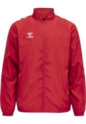 Kurtka Hummel Micro Zip. Czerwone kurtki męskie Hummel, s, bez wzorów, z materiału, klasyczne, bez kaptura. Za 169.30 zł.