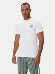Lacoste T-Shirt TH7712 Biały Regular Fit. Białe koszulki sportowe męskie Lacoste, m, bez wzorów, z bawełny, bez ramiączek, tenisowe. Za 249.99 zł.
