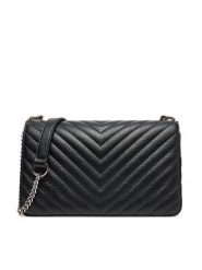 JENNY Torebka C-JEN-L-002-08 Czarny. Czarne torebki do ręki damskie Jenny, bez wzorów, z materiału, bez dodatków. Za 129.99 zł.