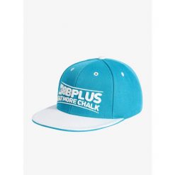 Czapka z daszkiem 8b+ Snapback Cap Eat More Chalk - blue/white. Niebieskie czapki damskie 8BPLUS, bez wzorów, sportowe. Za 91.99 zł.