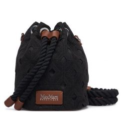 Torebka Max Mara. Czarne torebki do ręki damskie Max Mara, bez wzorów, bez dodatków. Za 739.99 zł.