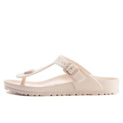 Klapki Birkenstock Gizeh Eva Damskie. Czerwone klapki damskie Birkenstock, bez wzorów, z materiału, bez obcasa, bez zapięcia. Za 238.00 zł.