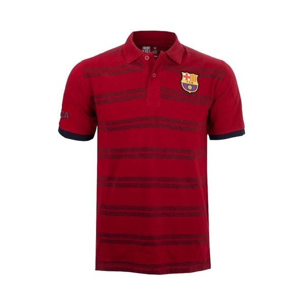 Koszula z kołnierzykiem męska Barcelona. Czerwone koszule męskie FC BARCELONA, m, bez wzorów, sportowe, bez kołnierzyka, bez ramiączek. Za 194.81 zł.