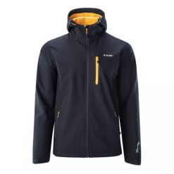 Kurtka męska Softshell Hi-Tec Sihar SP - czarny, Rozmiar L. Czarne kurtki sportowe męskie Hi-tec, l, bez wzorów, z elastanu, bez kaptura, do biegania. Za 179.99 zł.