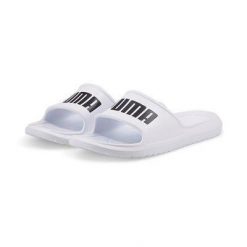 Klapki Puma Divecat V2 Lite Slide Flip Flops, Dla obu płci. Białe klapki męskie Puma, bez wzorów, z gumy, bez zapięcia. Za 99.00 zł.