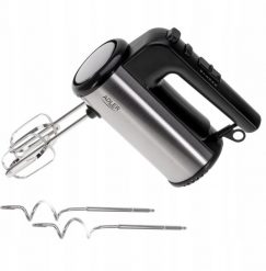 Mikser Adler Mocny Mikser ręczny kuchenny 900W 5 PRĘDKOŚCI + 4 KOŃCÓWKI Wolny start. Miksery Adler. Za 249.48 zł.