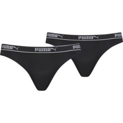 Puma 2-pack Spodenki Czarny. Czarne majtki damskie Puma, z elastanu. Za 85.95 zł.