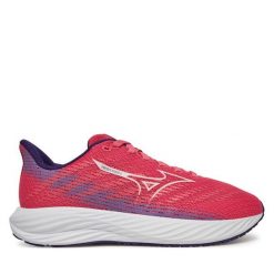Buty do biegania Mizuno. Czerwone obuwie sportowe damskie Mizuno, bez wzorów, bez zapięcia, do biegania. Za 179.99 zł.