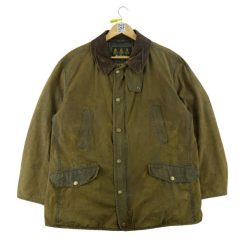 Second life - Barbour Parka męska Martindale woskowana - Stan dobry. Zielone parki męskie Barbour, l, bez wzorów, z tkaniny, eleganckie, bez kołnierzyka, bez kaptura. Za 383.36 zł.