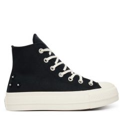 Trampki Converse. Czarne trampki i tenisówki damskie Converse, bez wzorów, bez zapięcia. Za 449.99 zł.