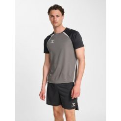 Koszulka Hummel Lead 2.0. Szare bluzki damskie Hummel, bez wzorów, sportowe, bez kołnierzyka, bez ramiączek. Za 170.00 zł.