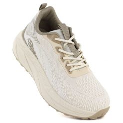 Półbuty sportowe damskie na platformie beżowe Big Star TT274318. Brązowe obuwie sportowe damskie BIG STAR, bez wzorów, z tkaniny, bez zapięcia, trekkingowe. Za 179.99 zł.