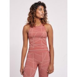 Damski crop top Hummel MT Energy. Czerwone topy damskie Hummel, bez wzorów, eleganckie, bez kołnierzyka, bez ramiączek. Za 170.00 zł.