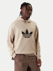 Adidas Bluza adicolor Trefoil KE0878 Beżowy Loose Fit. Brązowe bluzy męskie Adidas, m, bez wzorów, z bawełny, bez ramiączek, bez kaptura. Za 279.99 zł.