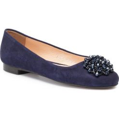 Baleriny BALDACCINI - 3418/1-B Granat Zamsz. Niebieskie balerinki damskie Baldaccini, bez wzorów, ze skóry, bez obcasa, bez zapięcia. Za 269.00 zł.