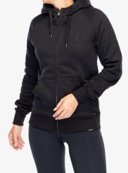 Bluza z kapturem damska Didriksons Ven Full Zip. Czarne bluzy damskie Didriksons, l, bez wzorów, z bawełny, bez ramiączek, z kapturem. Za 405.50 zł.