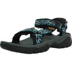 Sandały TEVA W TERRA FI 5 UNI Niebieski. Niebieskie sandały damskie Teva, bez wzorów, z tkaniny, bez obcasa, bez zapięcia. Za 381.99 zł.